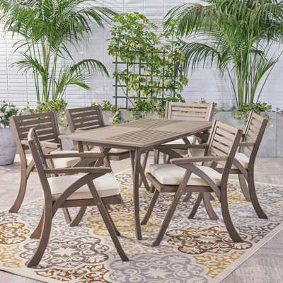 Outdoor 7 Piece Dining Set by George Oliver