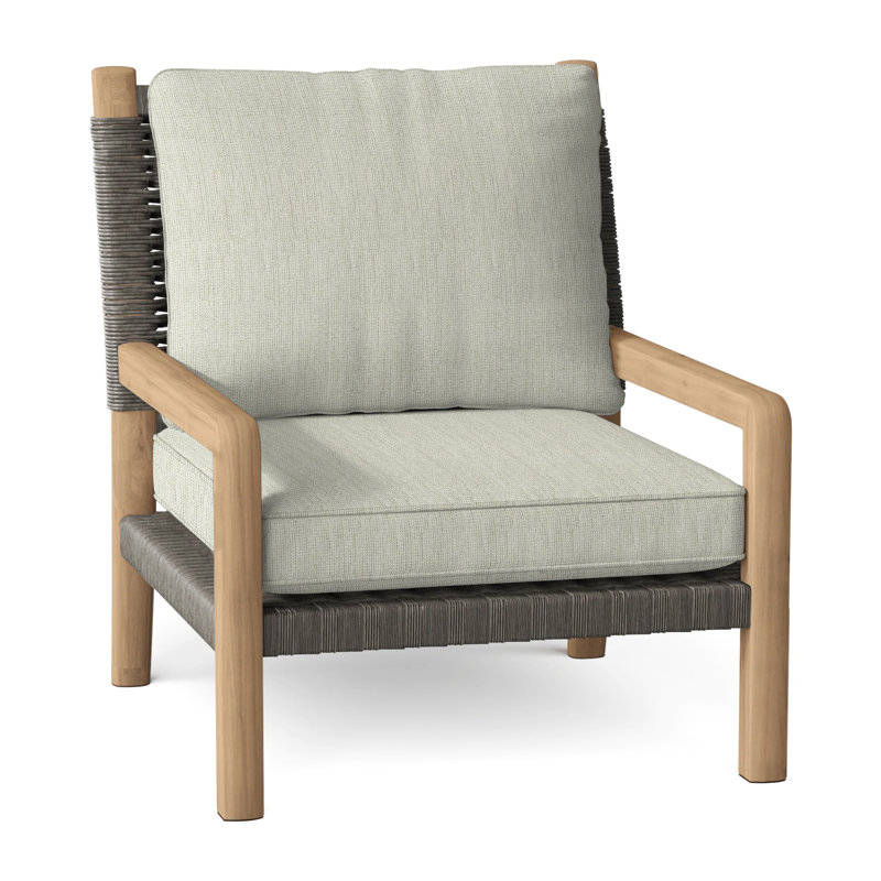 Hudson Outdoor Lounge Chair, Hudson Charcoal Lace, Dovetail