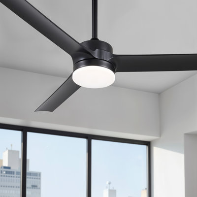 Ventilateur de plafond à 52 pales 52 po avec télécommande DEL et ensemble d'éclairage inclus Brend