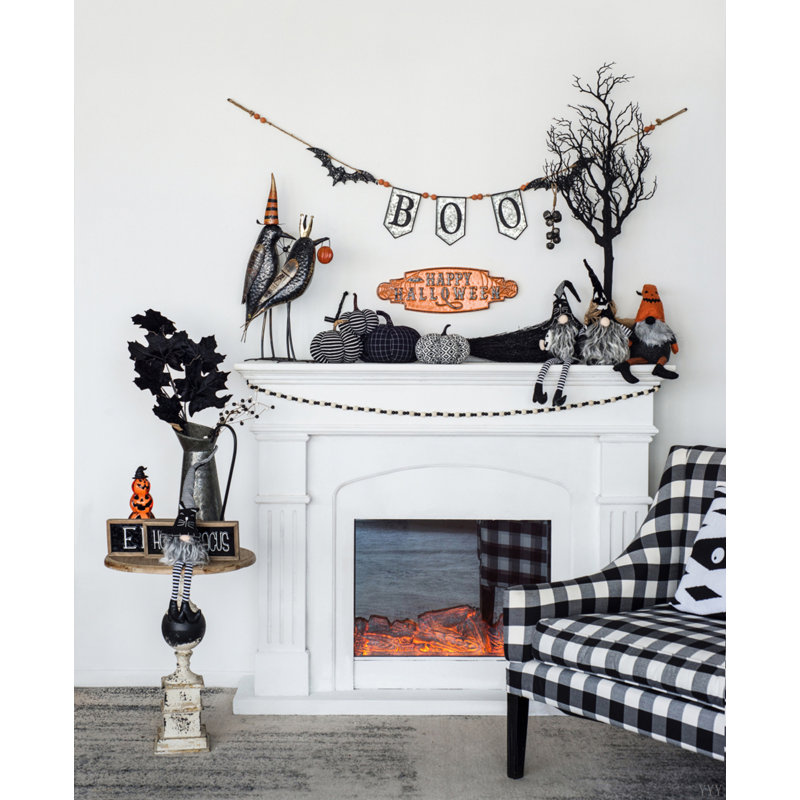 Bannière 67 po x 73,3 po H Boo, avec décorations de fêtes d'Halloween