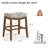 Bar Stools, 24 Inch Fabric Counter Height Bar Stools, Saddle Barstools For Kitchen Island With Nailhead Trim Tufted Button-1384273305-1384273286
