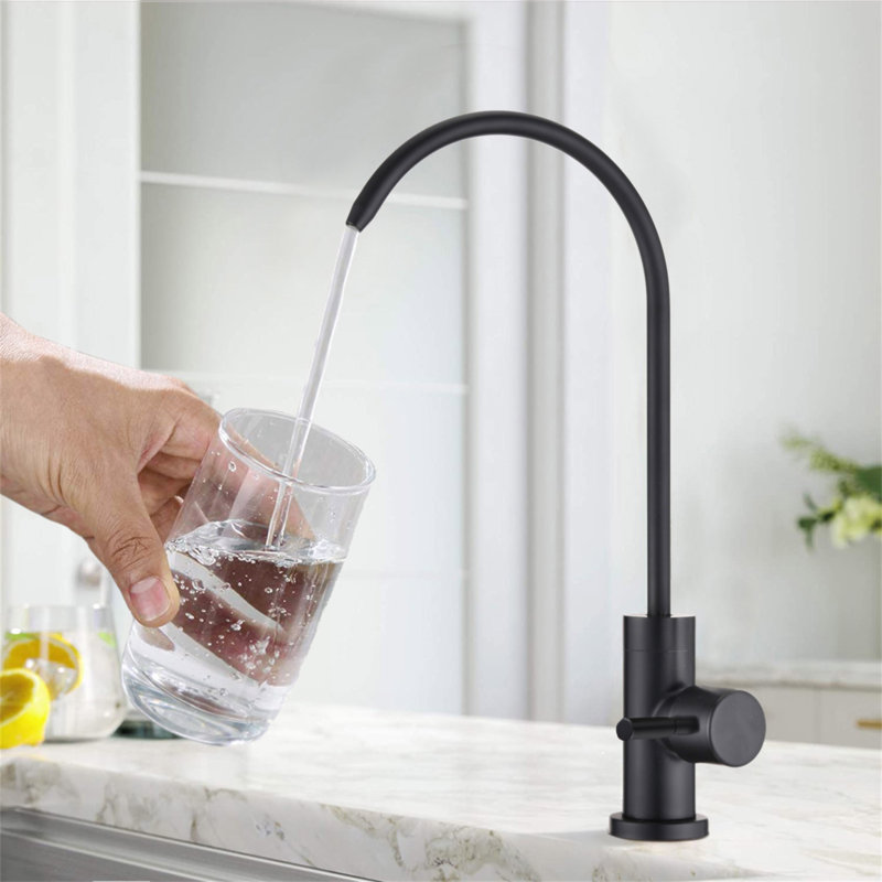 Robinet de filtre à eau de cuisine, robinet d'eau potable, Noir mat