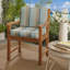 Coussin de siège / dossier Sunbrella d'intérieur / extérieur Gateway Mist