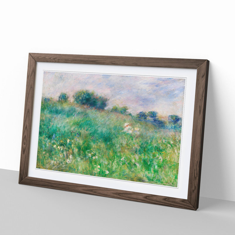 Meadow by Pierre-Auguste Renoir - Framed Print, 48cm H x 65cm W x 2cm D, Walnut Framed