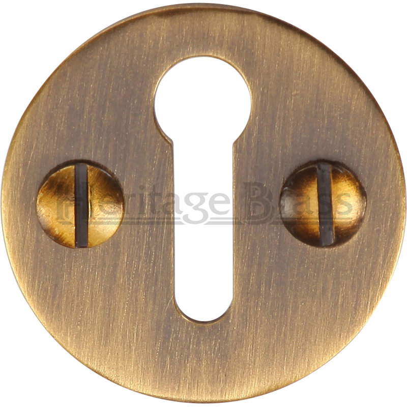 Heritage Brass Heritage Keyhole Escutcheon, Antique Brass