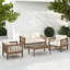 Ensemble de meubles de patio 4 pièces-1269528893