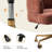  Jacqueline Modern Chenille Simple Assembly Swivel Task Chair with Curved Armrests-691807087