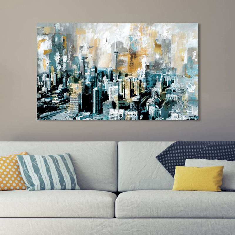 Impression sur toile tendue, H 24 po x l 40 po x P 1,5 po