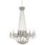 French 12-Light Candle Style Empire Chandelier with Wrought Iron Accent-1021462424-1021462428