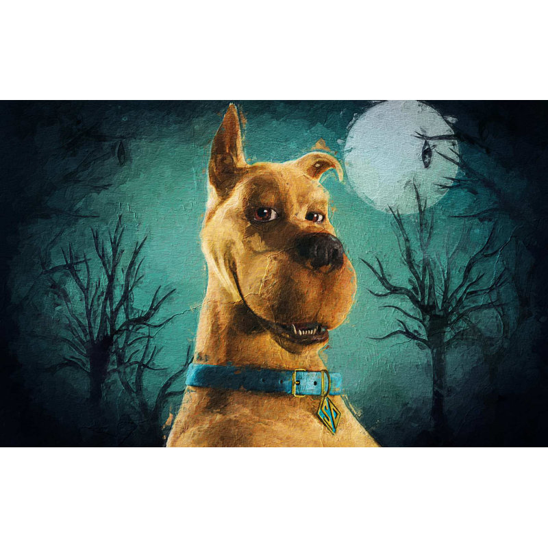 Scooby-Doo 2 - No Frame Painting, Wood, 29.5cm H x 39.5cm W
