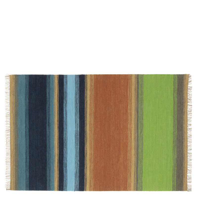 Mikome Indigo Rug, Rectangle 5'3" x 8'6"