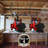 Heavy Duty Overhead Garage Storage Rack With Double Hooks, Ceiling Mount Hanger For Lumber, Ladder, And Bulky Items, Includes Extension Cord Holders