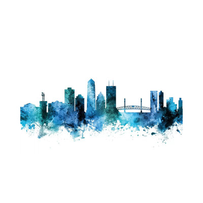 Jacksonville, Florida Skyline by Michael Tompsett - Wrapped Canvas Gallery-Wrapped Canvas Giclée