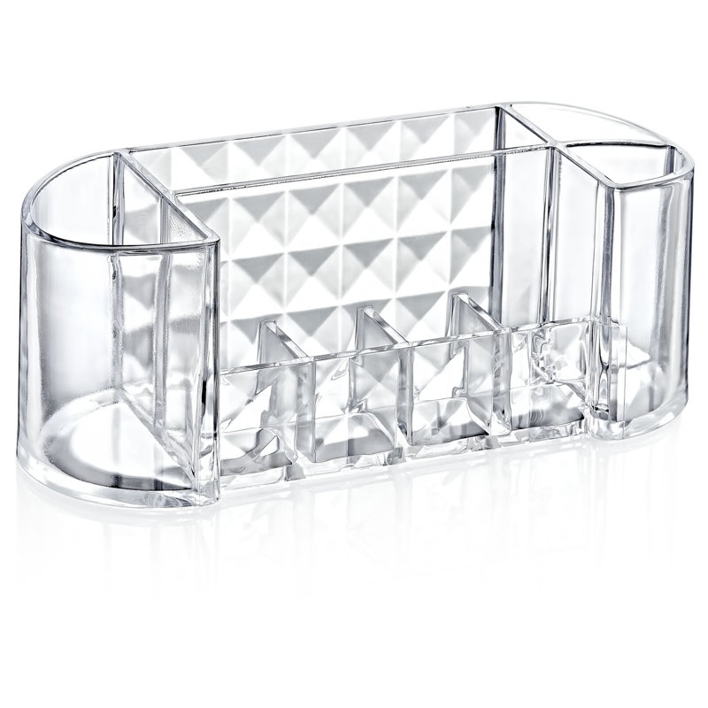 Abdulrehman Acrylic 8 Compartment Makeup Organiser