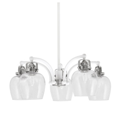 Lustre 5 lumières avec verre transparent 6 "Easton Easton