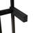 Minimal Screwless Black Bed Frame With Square Feet-1355918807