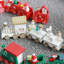 Décoration de train en bois de Noël Mini train ornements enfants jouet cadeau de Noël décoration de la maison,-1851325586