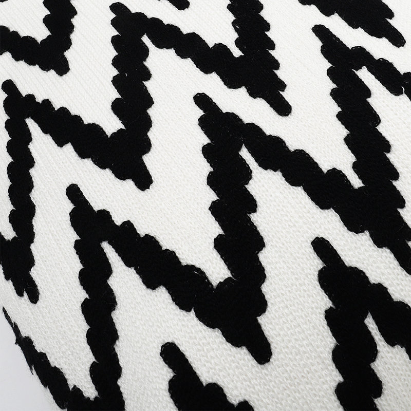 Claren Striped Cushion Cover, Black