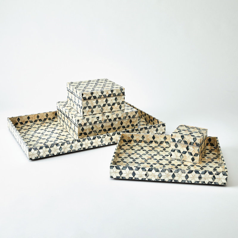 Handmade Decorative Box, 4.5" H x 13" W x 13.25" D