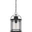 Mini-luminaire suspendu noir mystique 1 lumière Carshalton