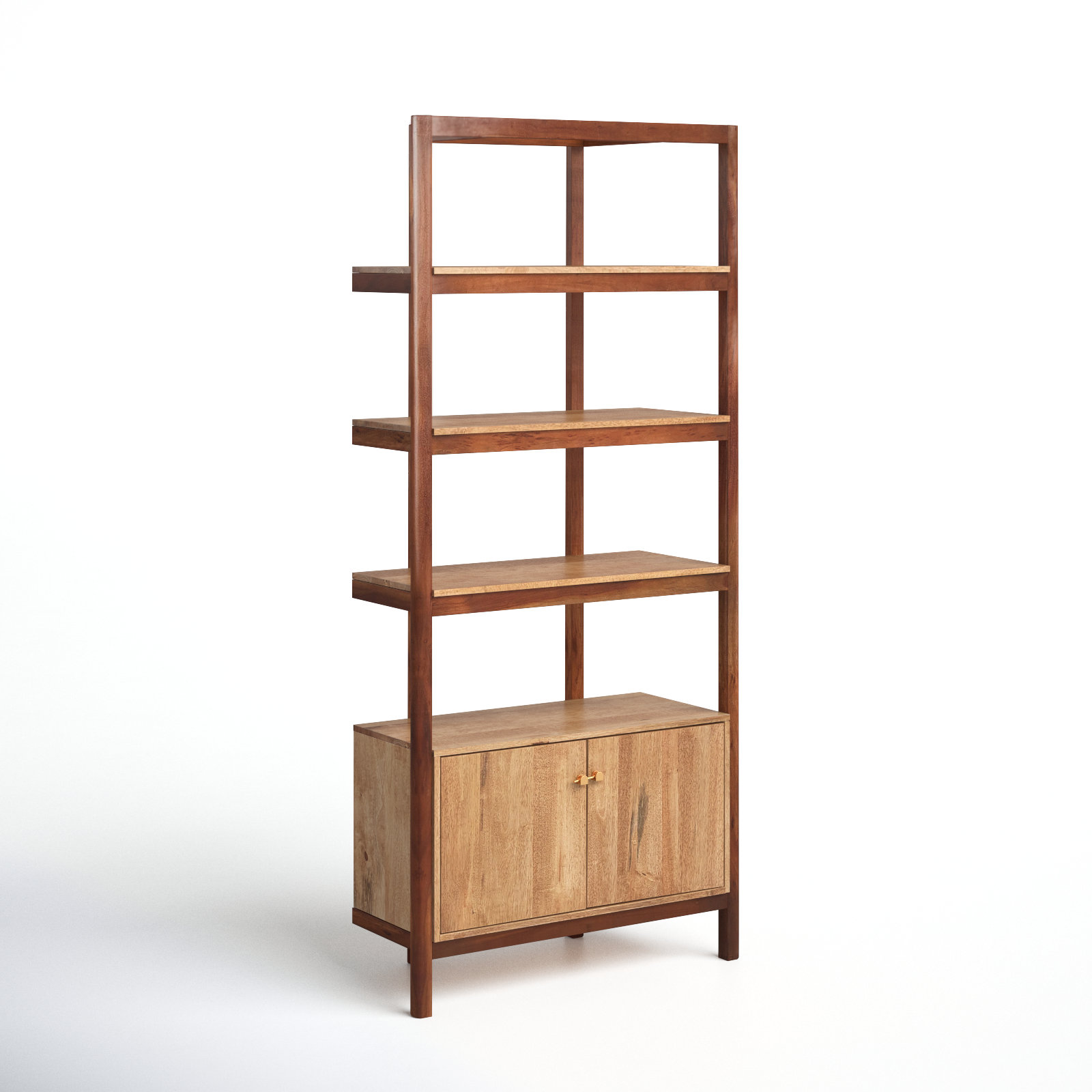 Jeanna Standard Bookcase, Worn Black Parawood