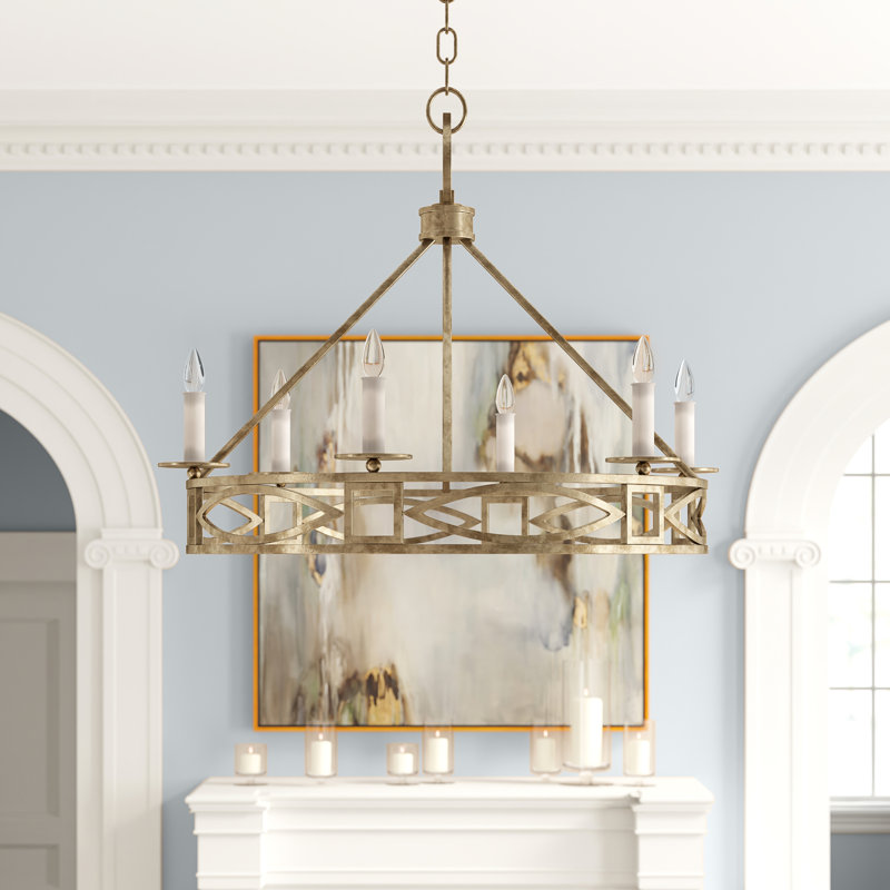 Cienfuegos 6 - Light Chandelier, Antique Bronze, No, 29.5" H x 37.5" W x 37.5" D