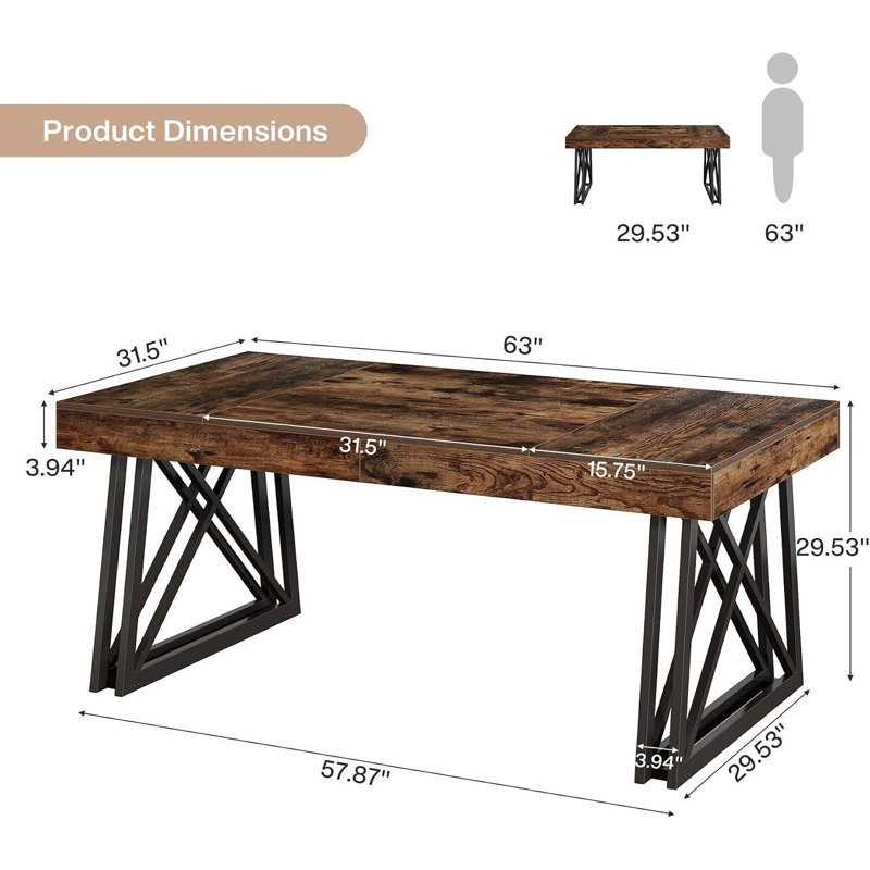 Bureau d'ordinateur de bureau tribal 63 po Tribeigns