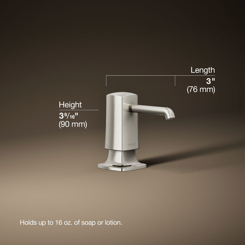 Graze Soap/Lotion Dispenser, Vibrant Polished Nickel