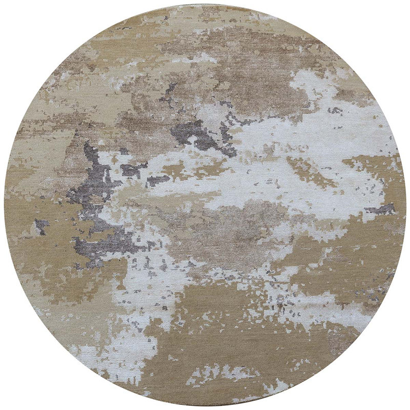Area Rug in Ivory, Round 5'10"