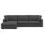 Tatum Large Deep Seater Left Sectional Sofa, L-Shaped Performance Fabric Sofa in Contemporary Style-97652081