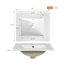 Meuble-lavabo de 20 po avec lavabo, armoire de salle de bain avec porte à fermeture douce, support de rangement et tiroir