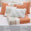 Courtepointe réversible 6 pièces en corail, double / grand, coton avec coussins décoratifs pour lit double / grand, décorative-119448679-119448681