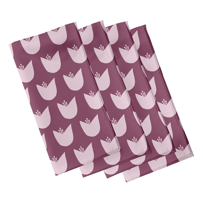 Serviette Antiope, L 18 po x L 18 po, Mauve / rose