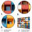 Cityscape Colorful Patterns III Buildings & Architecture Wall Decor on Metal