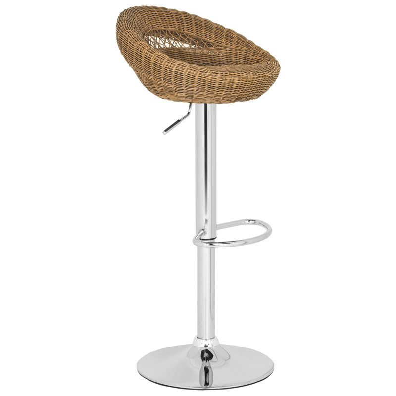Zeba Swivel Adjustable Height Counter Stool