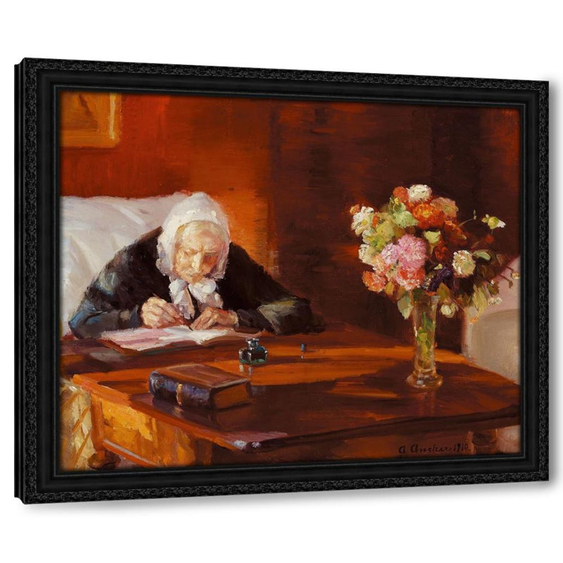 Single Picture Frame Rectangle Print On Black, 20" H x 23" W