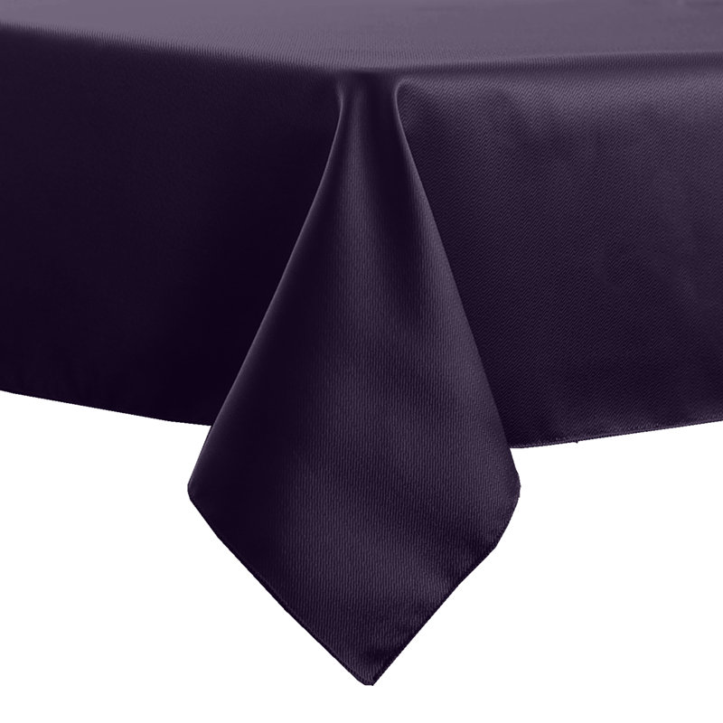 Ultimate Textile - Herringbone - Fandango  Tablecloth, Purple, 54" Square, 45