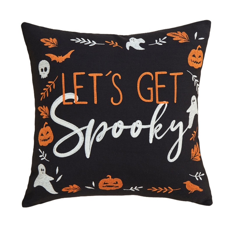 Lets Get Spooky Pillow, Carré, H 18 po x l 18 po