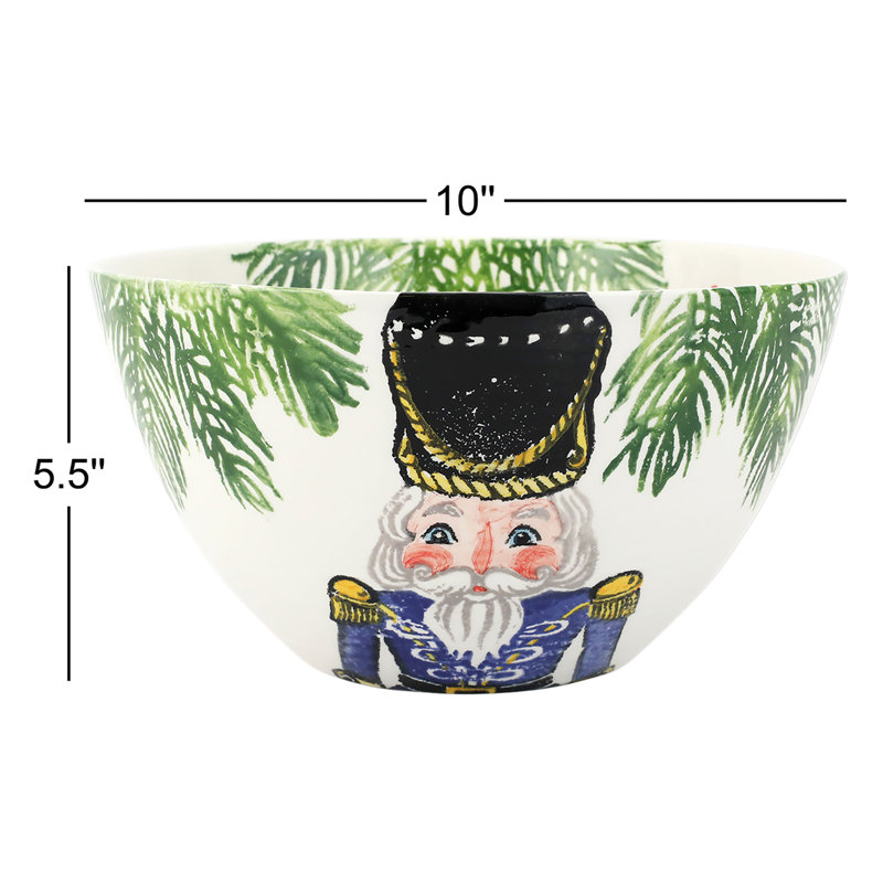 Nutcrackers Terra Bianca Serving Bowl
