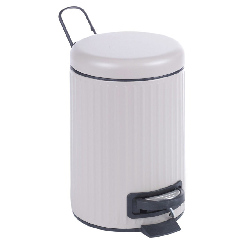 Steel Step On Kitchen Trash Can - 3L, Brown