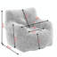 Fauteuil à billes en tissu-1048131720