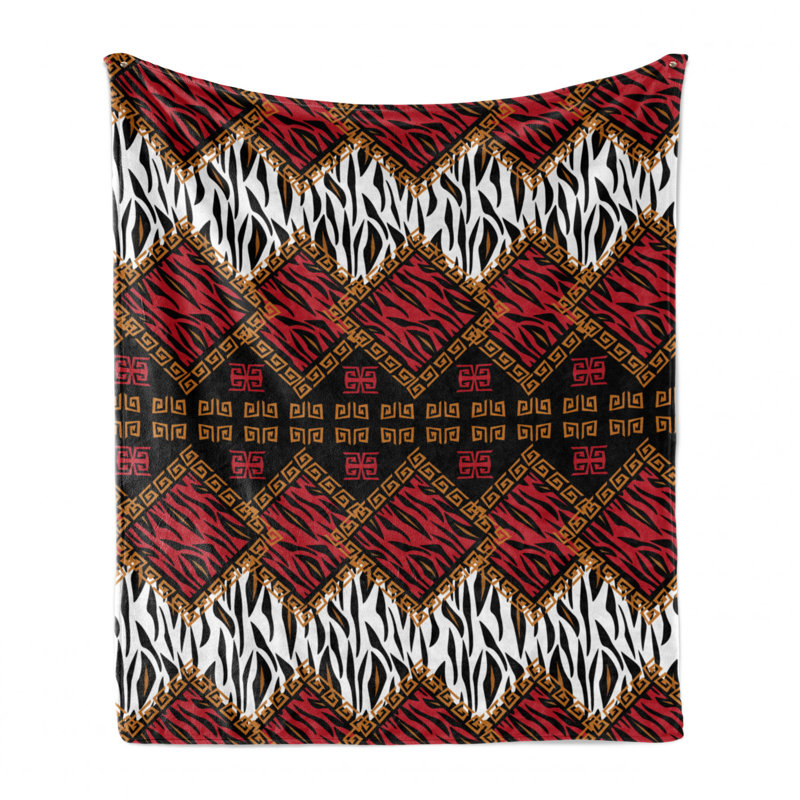 Hand Woven Throw Blanket, 70" W x 90" L
