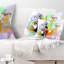 Coussin décoratif floral bouquet de fleurs abstraites