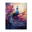 Horloge murale Golden Fushia Peacock Surge-757678652