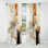 Rideau moderne or et gris Kitley