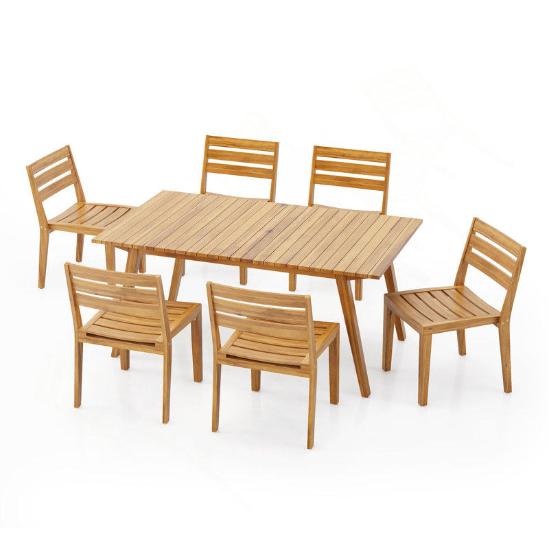 Ensemble repas d'extérieur 7 pièces