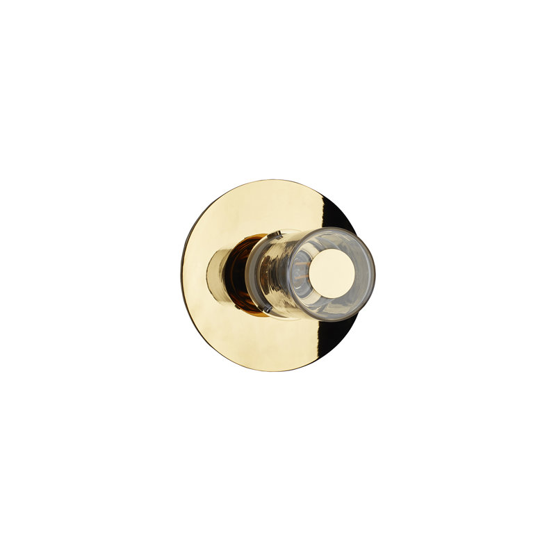 Lampe murale et plafonnier In The Sun, H 7,48 po x l 7,48 po x P 6,97 po, Doré