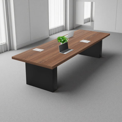 Table de conférence moderne en bois massif