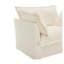 Canapé modulaire en L en velours côtelé avec repose-pieds convertible en L - siège à dossier profond, housse amovible pour salon-129098662