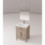 Meuble-lavabo gris 24 po x 18 po avec comptoir en acrylique scellé, robinet, 24 po Miroir l 24 po x P 18 po-1797031289